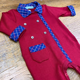 Macacão - Suedine - Frederico - Vermelho