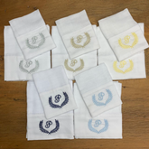 Kit Fralda Boca e Ombro - Letra P - Escolha a Cor