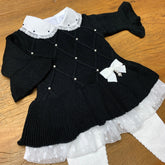 Vestido e Calça - Alicia - Preto com Pérolas Swarovski