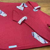 Macacão e Manta - Tricotil - Martin - Cereja