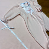 Macacão e Manta - Tricotil - Borboleta - Rosa