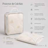 Protetor de Colchão Impermeável para Berço em Viscose de Bambu – Luxury Pad Baby