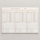 Planner para trigêmeos Laleblu