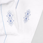 Jogo de Lençol de Berço - Losango - Azul