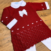 Vestido e Calça - Bárbara - Red com Pérolas e Cristais Swarovski