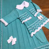 Vestido,  Bolero,  Calça e Manta - Tereza - Tiffany com Cristais Swarovski