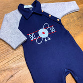 Macacão - Tricotil - Dumond - Marinho e Mescla