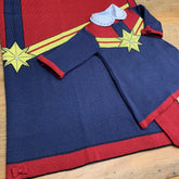 Vestido. Calça e Manta - Capitã Marvel
