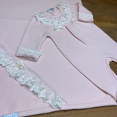 Macacão e Manta - Tricotil - Lara - Rosa