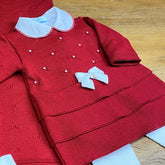 Vestido e Calça - Luíza - Red com Cristais Swarovski