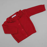 Casaco para Bebê - Tricot - Babadinho - Red