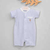 Macacão Curto para Bebê em algodão Pima - Urso Cacchecol