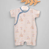 Macacão Curto para Bebê em algodão Pima - Urso Explorador