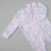 Macacão Zíper - Algodão Egípcio - Toile Du Jour - Azul