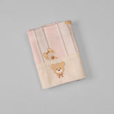 Fralda Boca - Algodão Egípcio - Listado Ursa Rosa