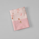 Fralda Boca - Algodão Egípcio - Laço Bailarina - Rosa