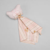 Naninha em Algodão Egípcio - Listado Ursa Rosa