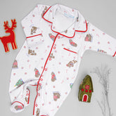 Macacão Pijama para Bebê – Natal Mágico – Suedine