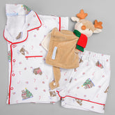 Pijama Infantil Curto em Suedine Estampado – Natal Mágico