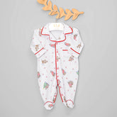 Macacão Pijama para Bebê – Natal Mágico – Suedine