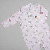 Macacão para Bebê Longo - Algodão Pima - Safari