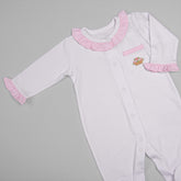 Macacão para Bebê Longo - Algodão Pima - Cesta de Flores