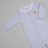 Macacão para Bebê em Algodão Pima Matelassê - Urso Azul