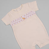 Macacão Curto para Bebê em Algodão Pima - Girafa