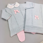 Vestido, Calça e Manta - Laura - Azul Pó