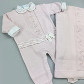 Macacão e Manta - Lívia - Rosa Pastel