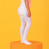 Meia Calça Puket - Babados - Branco - 10202340