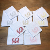 Kit Fralda Boca e Ombro - Letra E - Laço - Escolha a Cor