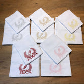 Kit Fralda Boca e Ombro - Letra I - Laço - Escolha a Cor