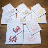 Kit Fralda Boca e Ombro - Letra M - Laço - Escolha a Cor