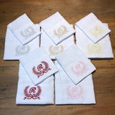 Kit Fralda Boca e Ombro - Letra R - Laço - Escolha a Cor