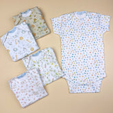 Body Manga Curta - Estampado - Naturale