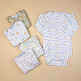 Body Manga Longa - Estampado - Naturale