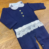 Macacão - Lais - Marinho com Cristais Swarovski