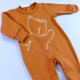 Macacão Ursa - Suedine - Naturale - Laranja