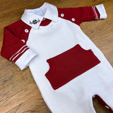 Macacão - Vitor - Branco e Red