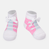 Meia Puket - Tênis Cadarço - Rosa e Azul