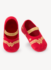 Meia Sapatilha Puket - Mulher Maravilha - Vermelho