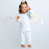 Pijama para Bebê - Algodão Egípcio - Coelhinho Rosa e Lavanda
