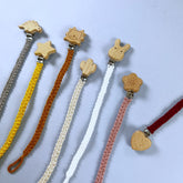 Prendedor de Chupetas para Bebê de Madeira