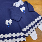 Vestido. Calça e Manta - Rafaela - Marinho