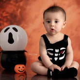 Romper - Esqueletinho - Preto