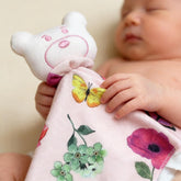 Naninha em Algodão Egípcio Flores e Borboletas Rosa