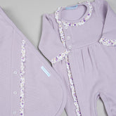 Macacão e Manta para Bebê Tricotil - Clara - Lavanda