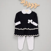 Vestido e Calça - Saia Dupla - Profundo com cristais Swarovski