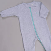 Macacão Zíper Liso - Algodão Egípcio - Cinza